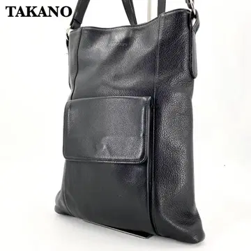 TAKANO 타카노 숄더백 숄더 블랙 가죽 여성용 블랙