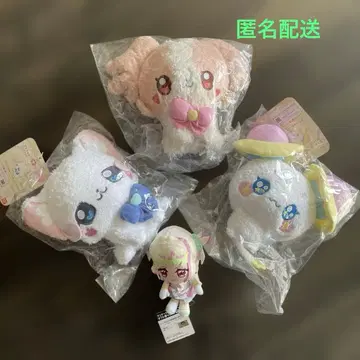 푸치큐어 봉제 인형 코무기 유키 후와 아이돌 프리큐어 큐어즈 큔