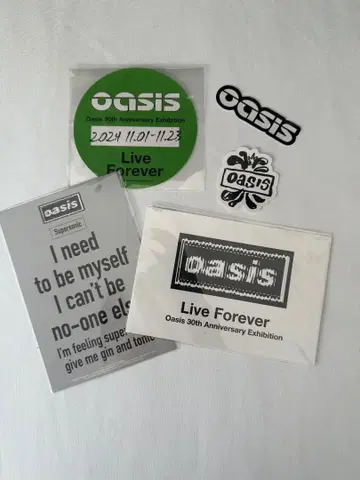 Oasis 오아시스 30주년 기념 스티커 카드 세트