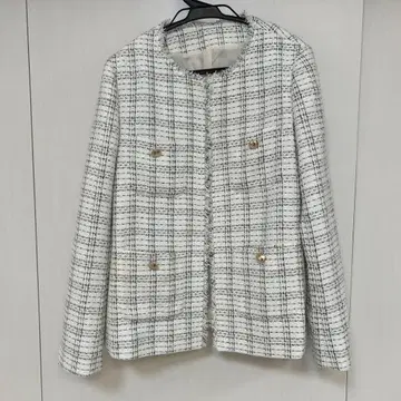 노리즈 MICO COULIER 의 화이트 계열 체크 자켓