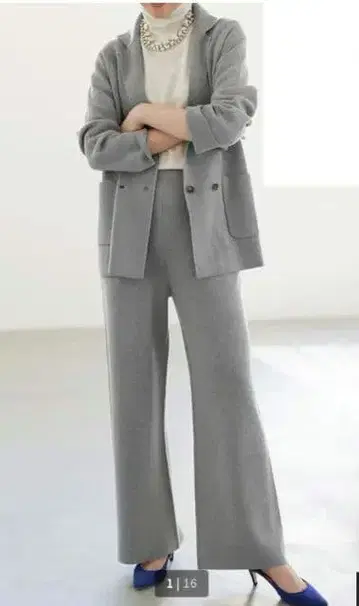 두클라쎄 이탈리아 실 캐시미어 혼방 니트 팬츠