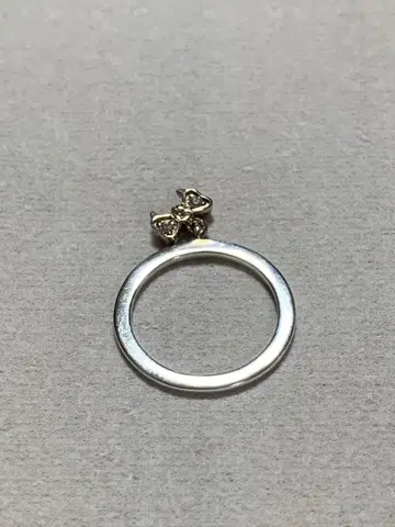 스털링 실버 순은 925 리본 모티브 반지