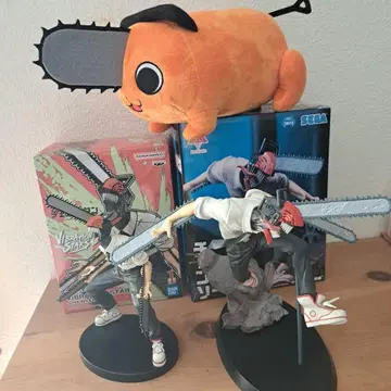 체인소 맨 피규어 세트 포치타 봉제 인형