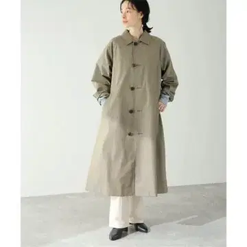 TICCA 레이어 드라이너 스텐카라 코트 카키