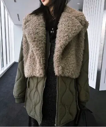 AMERI BOA VEST SET QUILTING COAT