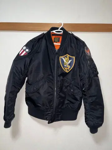 AVIREX L-2A 플라이트 자켓 블랙 L