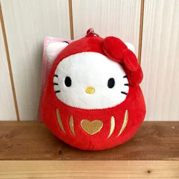 헬로키티 마스코트 홀더 달마 빨간색 산리오 아베일 참 행운의 물건