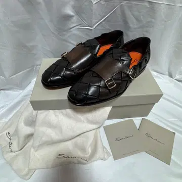 [ SANTONI ] 산토니 인트레차트 더블 몽크 로퍼