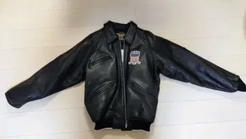 AVIREX 블랙 가죽 자켓