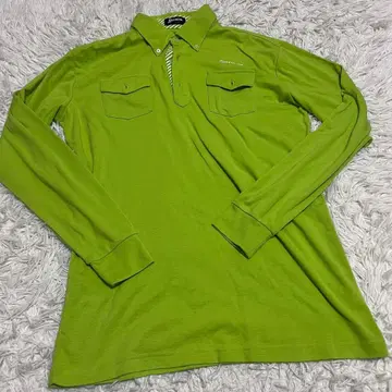 Srixon 긴팔 피케 셔츠 L 그린