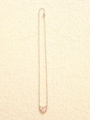 한국 한정판 나비 쉘 목걸이 핑크 골드 성숙/러블리 고급스러움 버터플라이