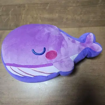 TINY TAN 고래 봉제 인형 보라색