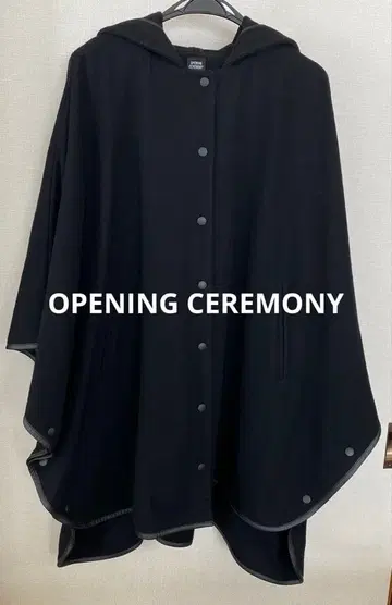 오프닝 세레모니 블랙 판초