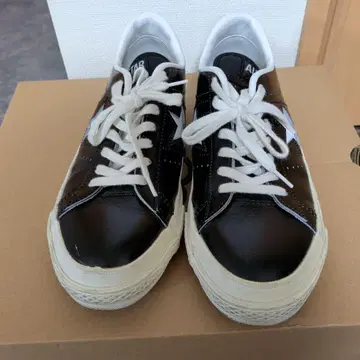 컨버스 올스타 블랙 레더 스니커즈