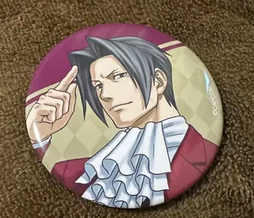 CAPCOM 캡 복권 역전재판 미츠루기 레이지 캔뱃지