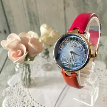 [새상품급] STAR JEWELRY 손목시계 크리스탈 유리 워치 라운드