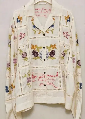 TODAYFUL 자수 패치워크 셔츠