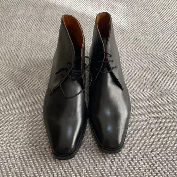 블랙 가죽 처카 부츠