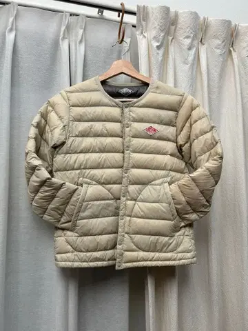 단톤 베이지 퀼팅 이너 다운