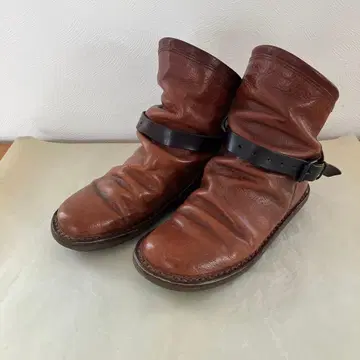 trippen 봄 36 브라운 가죽 부츠 벨트 포함