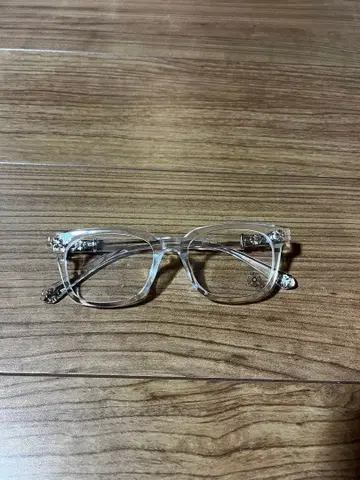 크롬 안경 y2k 클리어 프레임 투명