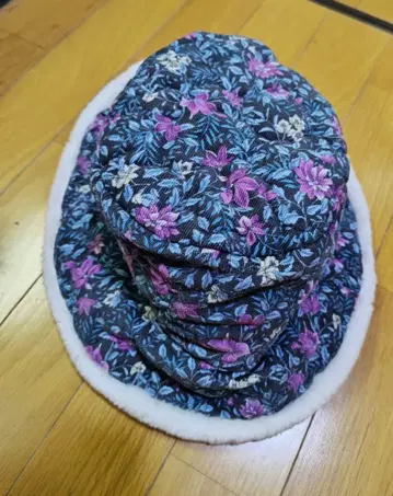 arth 꽃무늬 플리스 버킷 햇, 리버서블