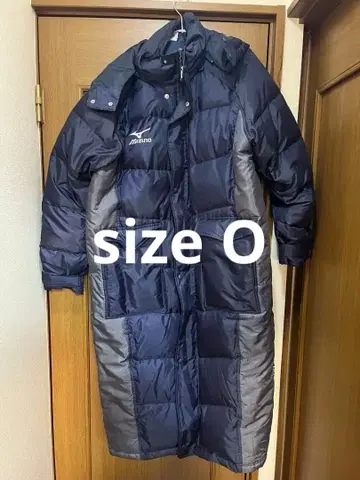 Mizuno 후드 부착 네이비 다운 자켓 O