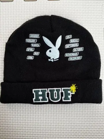 PLAYBOY by HUF 블랙 니트 모자