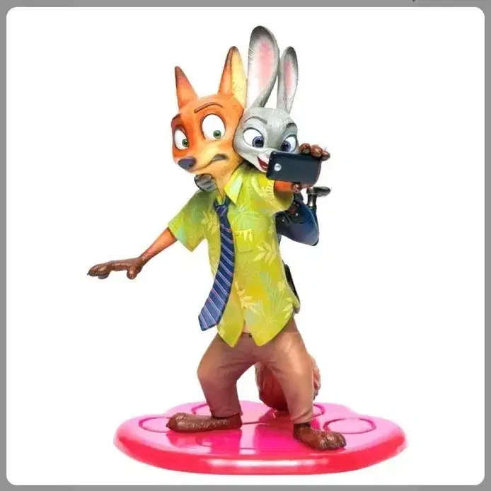 豪奢な Zootopia Kuji Happy Prize Selfie Figure 20cm Judy & Nick A