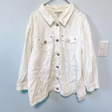 하자품 dressbarn 화이트 자켓 14/16 봄 G 자켓