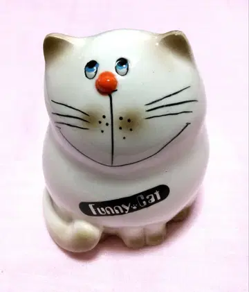 쇼와 레트로 고양이 저금통 Funny.Cat