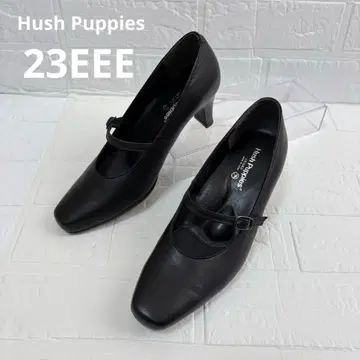 허시파피 스트랩 슈즈 펌프스 취업활동 관혼상제 블랙 23EEE