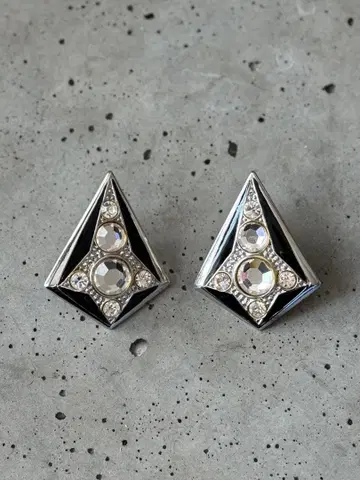 빈티지 쉴드 귀찌 아르데코 오버사이즈 쇼와 레트로 빈티지