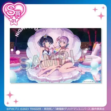 복권콜렉션 그리드맨 나이트풀 S상 BIG 비주얼 크로스 리카 & 아카네