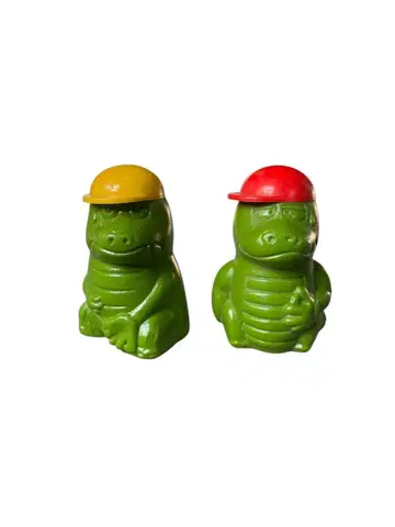 레어 글리코 간바레 도지라즈 덤 피규어 세트 쇼와 레트로 4번 9번