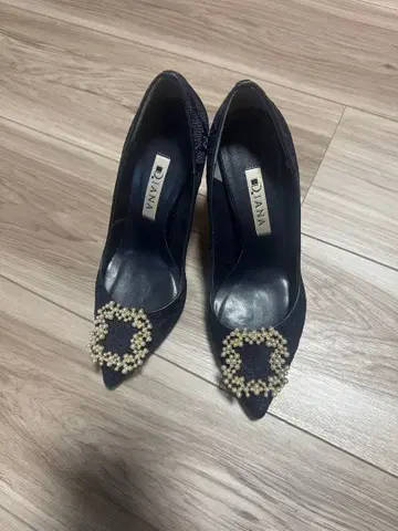 다이애나 스틸레토 레이스 비쥬 펌프스 하이힐 22cm