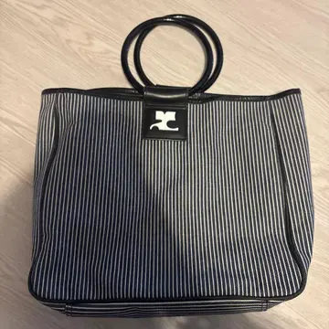쿠레쥬 스트라이프 토트백