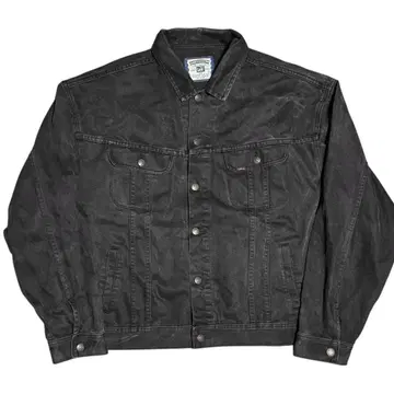 Lee 00s 220 빈티지 후염 블랙 데님 자켓 2XL