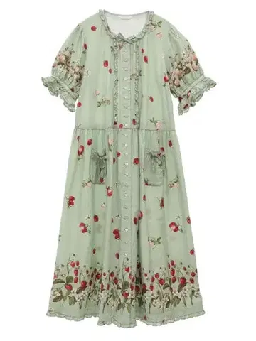 PINK HOUSE 이치고 프린트 원피스