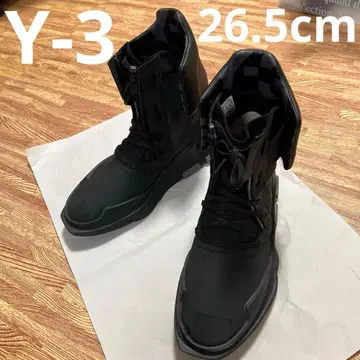 Y-3 블랙 하이컷 부츠