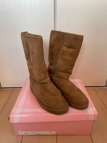 브라운 스웨이드 어그 부츠