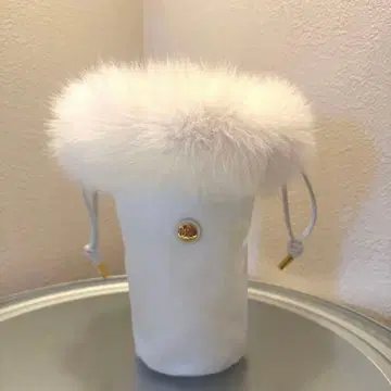 manimaris 마니마리스 mini fur pouch 화이트 퍼