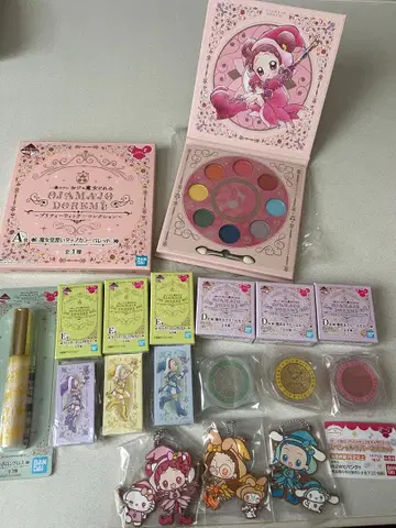 오쟈마녀 도레미 이치방 코후레 산리오 콜라보 러버 마스코트 세트