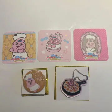 빤쮸토끼 파라다이스 카페 캔뱃지 키링 코스터 포함