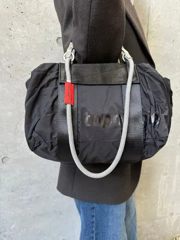 하자품 topologie 더플 스몰 블랙 스트랩 포함