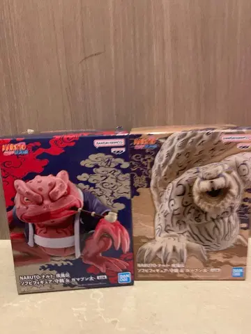NARUTO 나루토 돌풍전 소프트 비닐 피규어 수호 가마분타 2종 세트