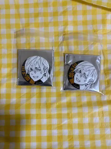 도쿄 리벤저스 마이키마트 신체험전 글리터 캔뱃지 미츠야