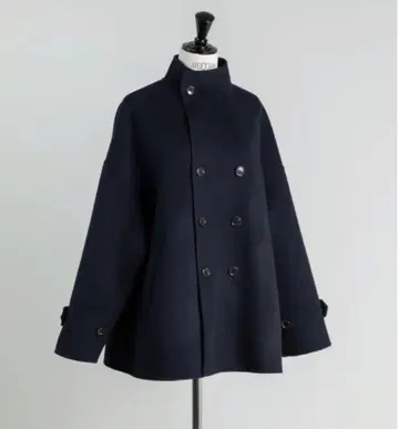 deres 울 코트 short triangle coat