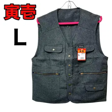 [미사용 새상품] 도라이치 베스트 L 작업복 작업 베스트 그레이 현장