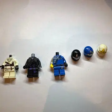 LEGO 닌자고 미니 피규어 세 개 머리 없음